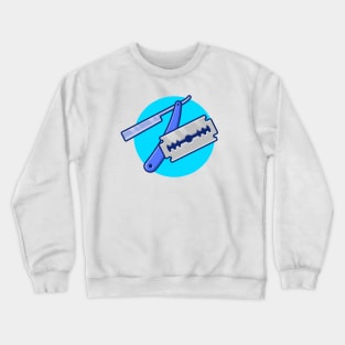 Shaving Razor Blade Crewneck Sweatshirt